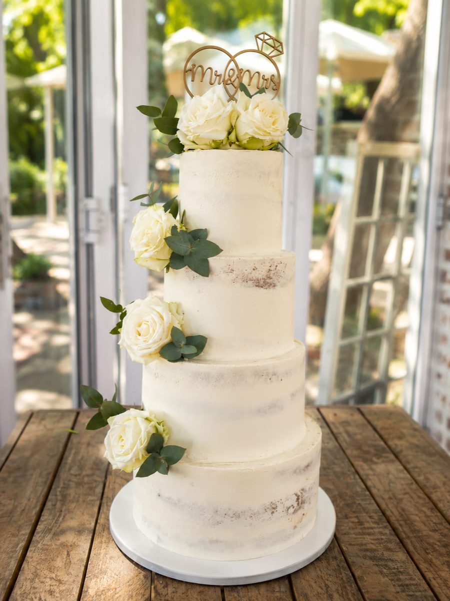 Naked Wedding Cake by VDK Cakes