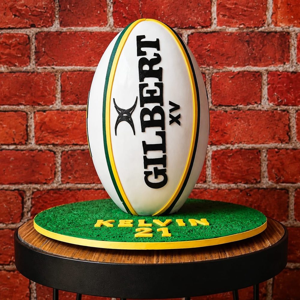 Springboks Rugby Ball by VDK Cakes